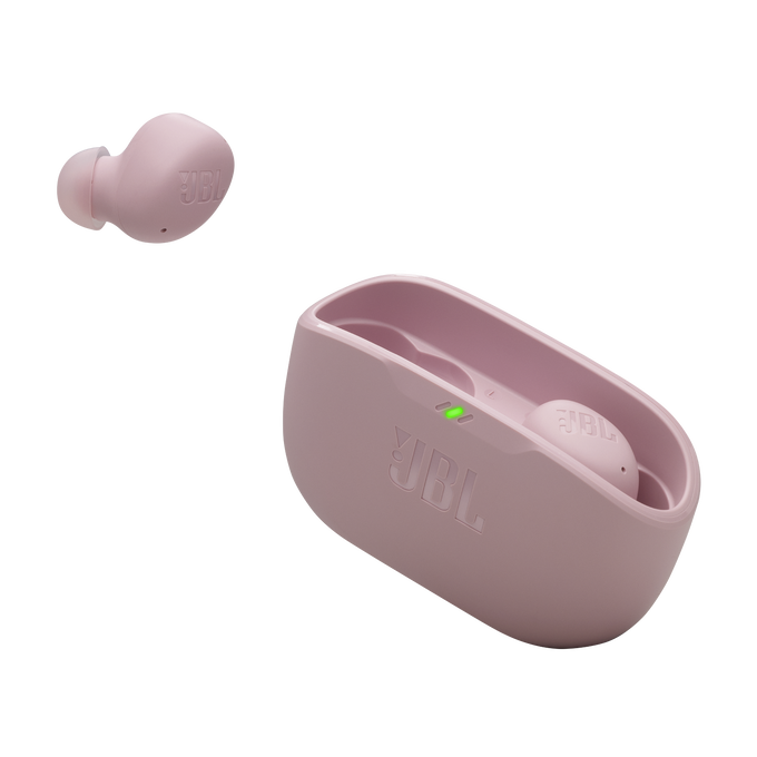 JBL Wave Buds 2 - Pink - True Wireless Noise Cancelling Earbuds - Detailshot 2 image number null